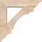 Ekena Millwork Merced Traditional Smooth Bracket w/ Offset Brace, Douglas Fir, 7 1/2"W x 34"D x 34"H BKT0806X34X34MRC01SDF - alternate 2